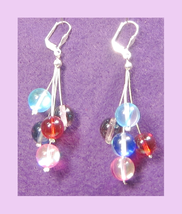 Ohrstecker mit Glasperlen